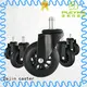 Dajin caster style rollerblade casters chair bulk production 1