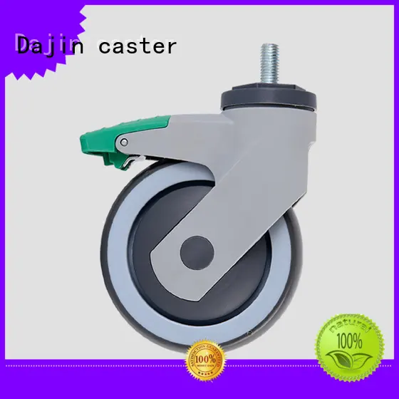 Dajin Caster Wheel Swivel 3 Inch Plate Med-light Duty Caster Wheels Wholesale For Hotel Service Cart7 1