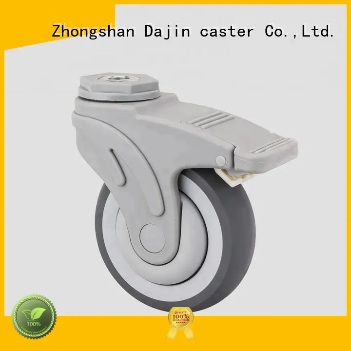 Dajin caster popular low profile heavy duty casters low cost for dolly 1