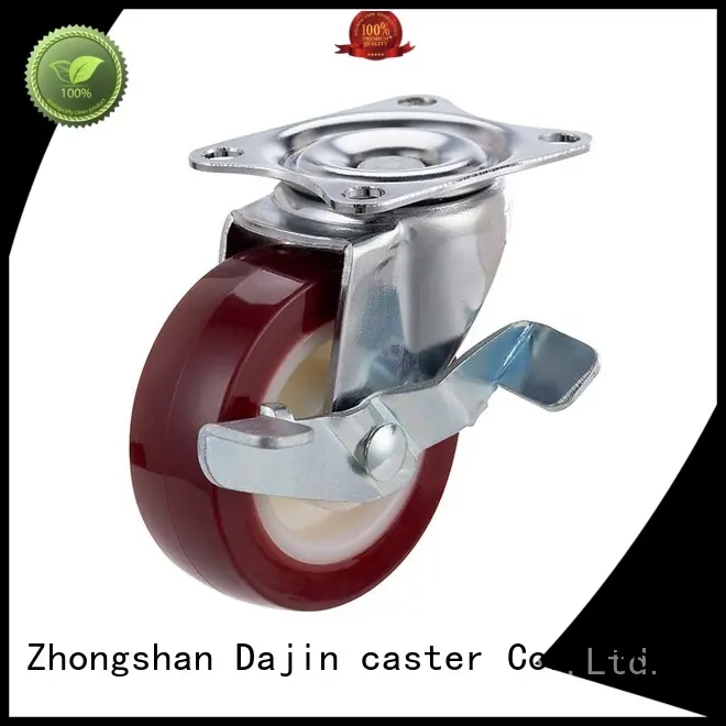 Dajin caster brake light duty castors furniture for wholesale 1