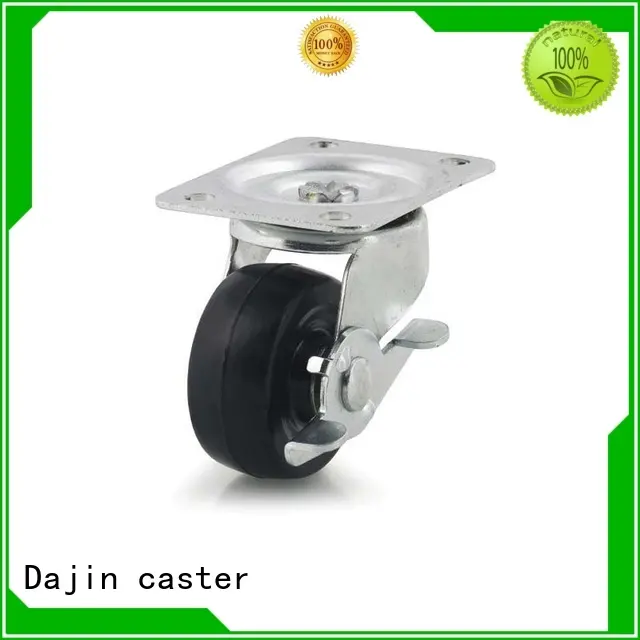 Dajin caster light duty caster wheels rubber for wholesale 1