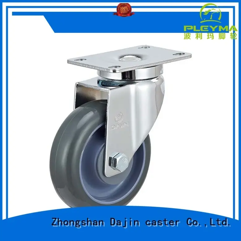 Dajin caster institutional small swivel caster wheels stem for trolleys 1