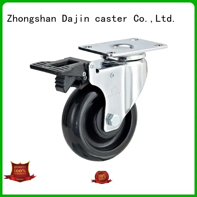 Dajin caster rigid anti static castors plated trolleys 1
