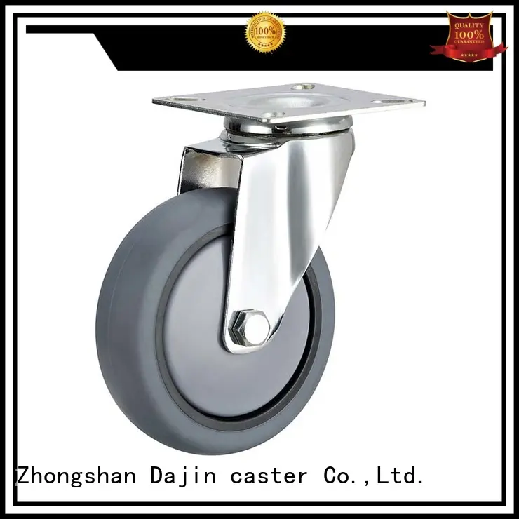 Dajin caster capacity medium duty caster polyurethane for trolleys 1