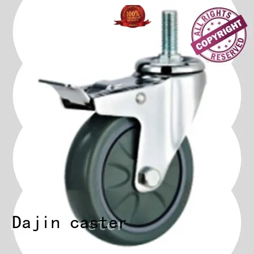 Dajin caster 5 inch swivel caster with brake light fro rack 1