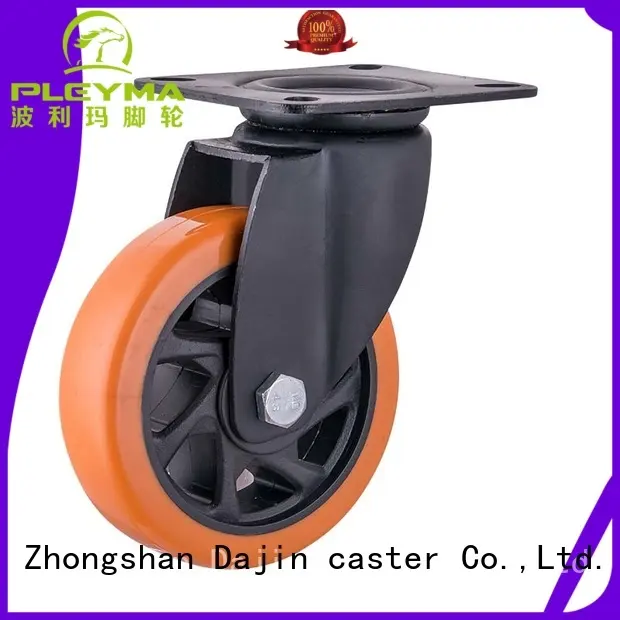 Dajin caster fixed heavy duty swivel casters custom metal brake 1