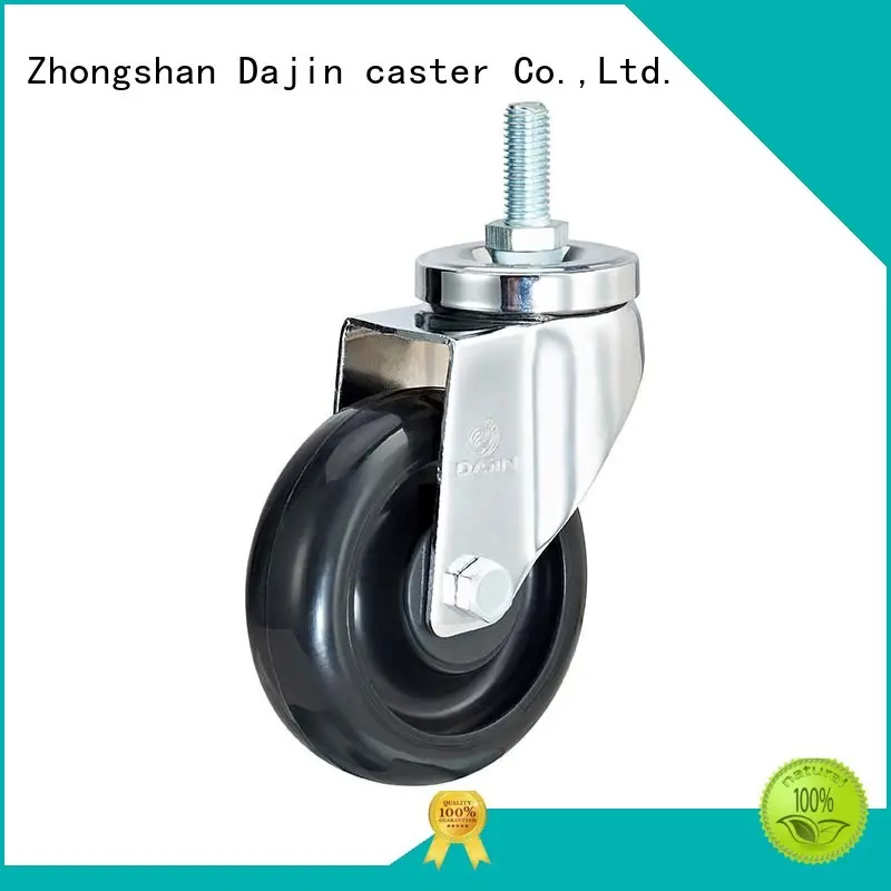 Dajin caster pu esd wheels plate trolleys 1