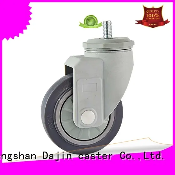 plastic plastic caster wheels fork metal-brake 1