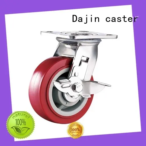 Dajin caster heavy duty swivel wheels box metal brake1 1