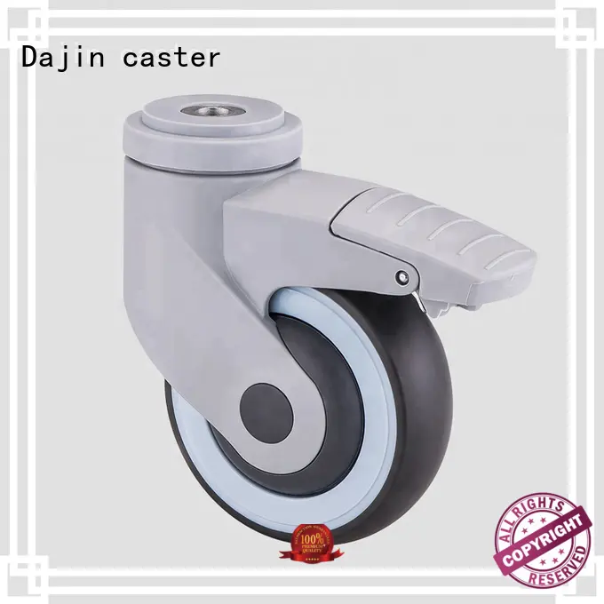 Dajin caster popular low profile heavy duty swivel casters durable for dolly 1