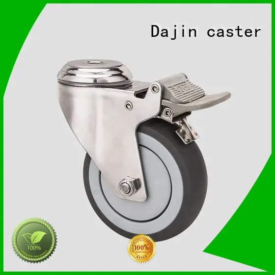 Dajin caster hot-sale stainless steel caster wheels top brand for medical bed 1