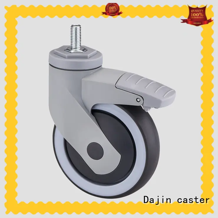 Dajin caster stainless steel casters heavy duty low cost for medical bed 1