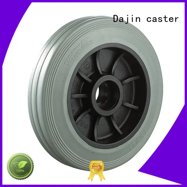 Dajin caster noiseless metal swivel casters bulk production for trolley 1