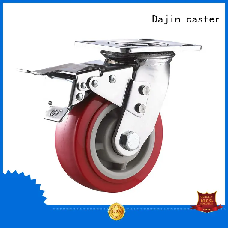 Dajin caster excellent heavy duty casters brake for truck 1