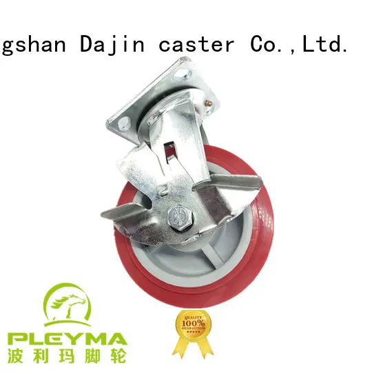 Dajin caster heavy duty gate wheel tool metal brake 1