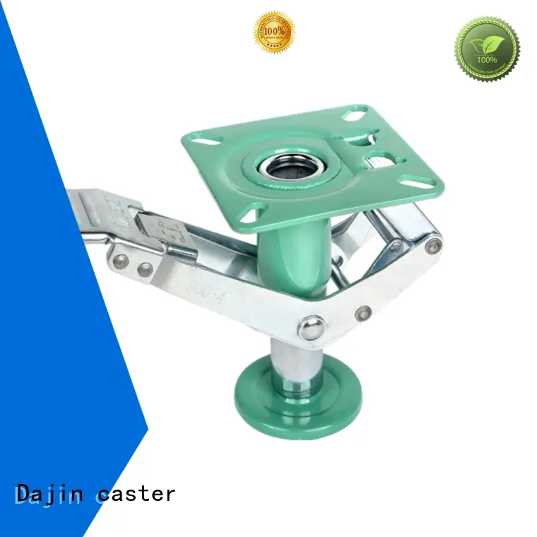 Dajin caster hielastic caster floor lock noiseless style 1