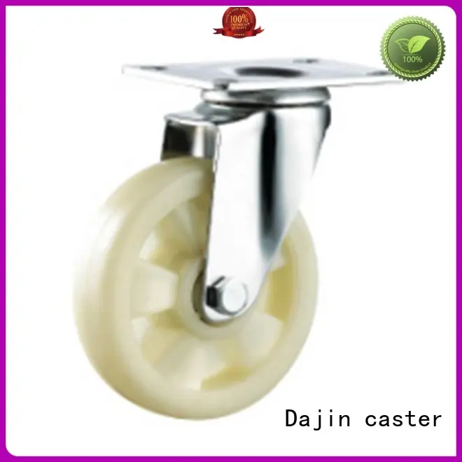 Dajin caster plastic 4 inch swivel casters thread fro rack 1