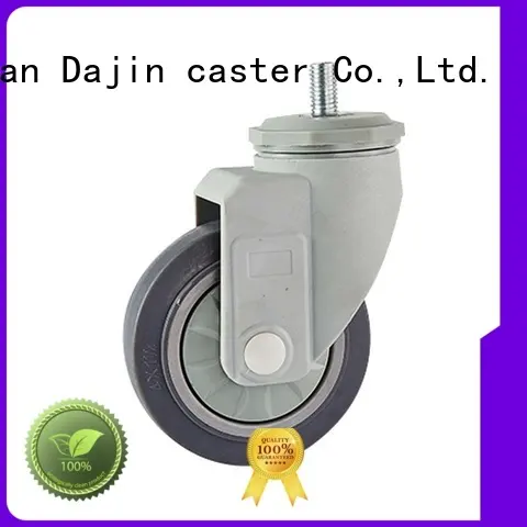 high-duty rubber casters swivel plastic-brake 1
