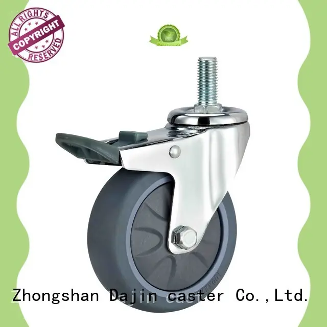 Dajin caster furniture swivel casters tpr for trolleys 1