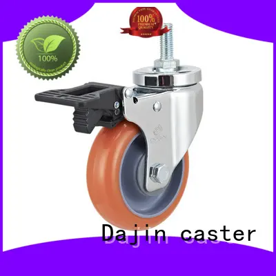 Dajin caster 4 inch swivel casters threaded fro rack 1