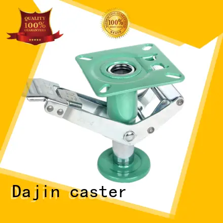 Dajin caster hielastic caster floor lock low cost roller 1