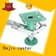 Dajin caster hielastic caster floor lock low cost roller 1