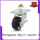Dajin caster brake pu caster wheel double side wholesale 1
