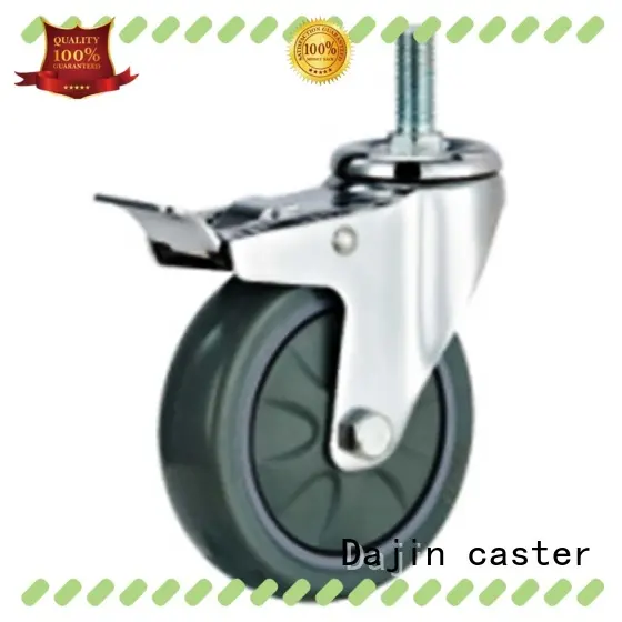 Dajin caster plastic 5 inch swivel casters bearing for dollies 1