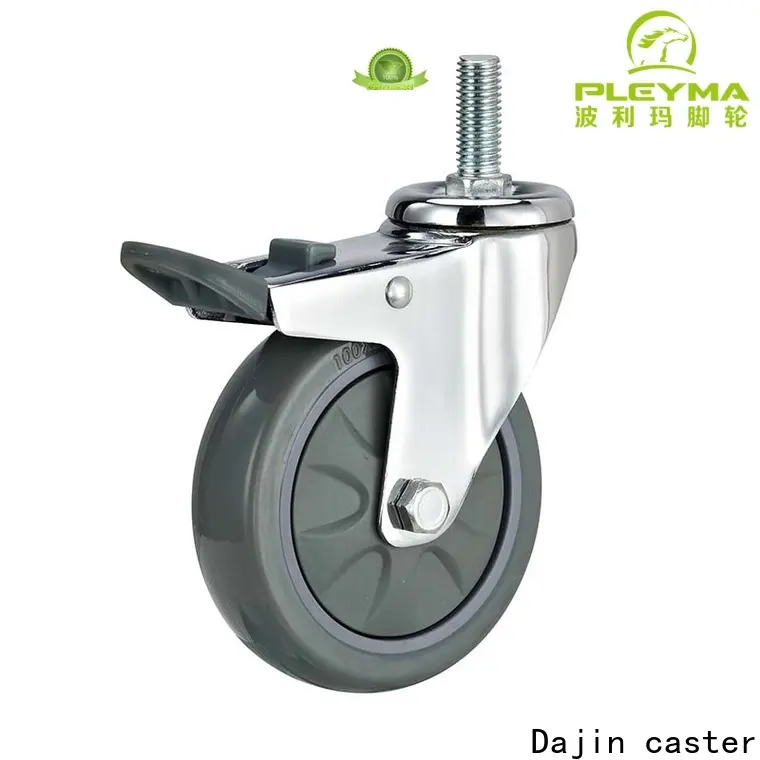 Dajin caster rigid small swivel caster wheels stem for trolleys 1