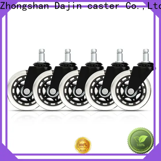 Dajin caster pu 76mm rollerblade wheels chair for wholesale 1