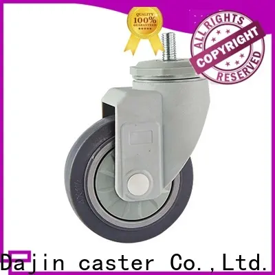 non-marking plastic caster wheels fork metal-brake 1