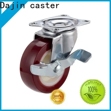Dajin caster polyurethane wheels brake wholesale 1
