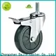 Dajin caster light duty 5 inch swivel caster with brake non-marking fro rack 1