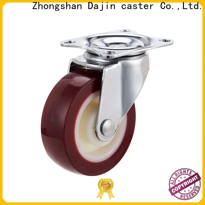 Dajin caster pu polyurethane wheels brake for wholesale 1