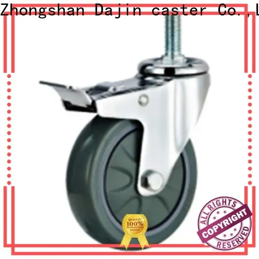 plastic 5 inch swivel caster with brake bearing for dollies 1
