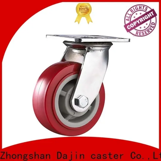Dajin caster 5 inch heavy duty casters pu for truck 1