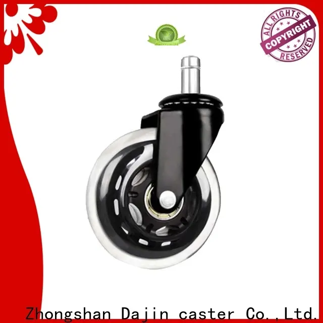 Dajin caster pu rollerblade wheels caster for wholesale 1