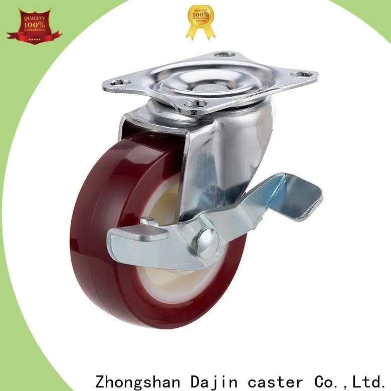 Dajin caster institutional light duty caster wheels double side wholesale 1