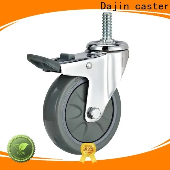 Dajin caster high quality medium duty swivel casters brake fro rack 1