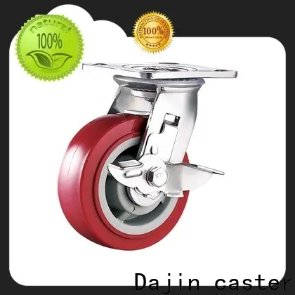Dajin caster heavy duty castors box metal brake 1