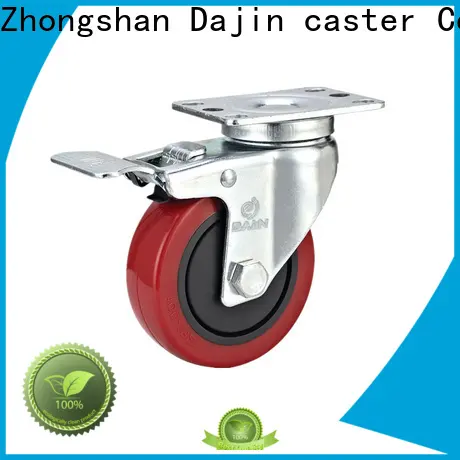 plastic 5 inch swivel caster with brake caster for trolleys 1