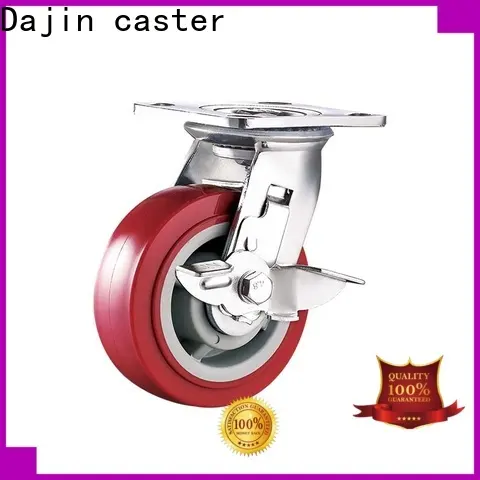 orange heavy duty caster wheels truck for car 1