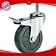 institutional 5 inch swivel caster with brake thread for trolleys 1