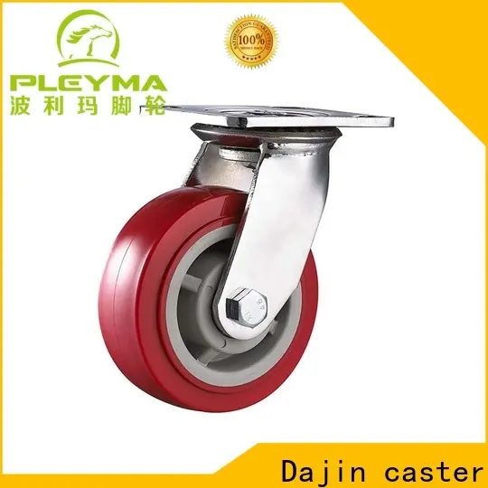 Dajin caster medium heavy duty wheels caster metal brake 1