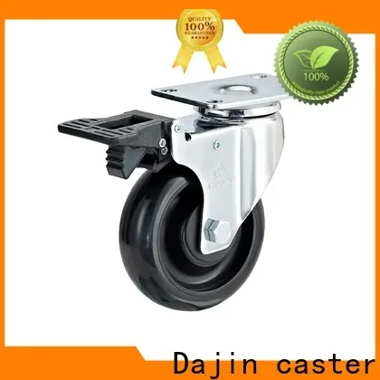 Dajin caster nonmarking esd wheels chrome food service carts 1