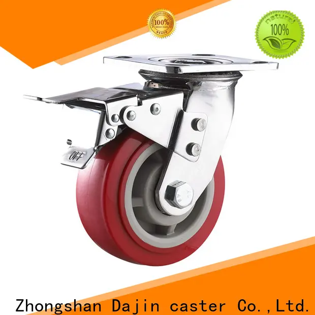 medium heavy duty swivel wheels metal brake 1