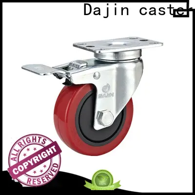 Dajin caster hot-sale medium duty swivel casters brake for dollies 1