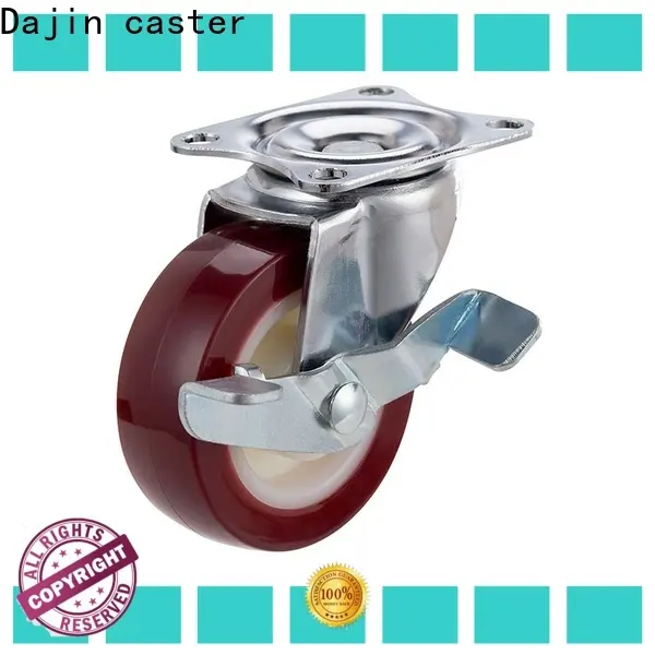 metal pu caster wheel brake for wholesale 1