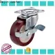 metal pu caster wheel brake for wholesale 1