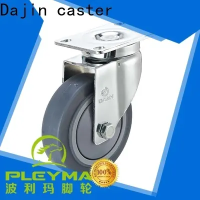 plastic 5 inch swivel caster with brake polyurethane for dollies 1